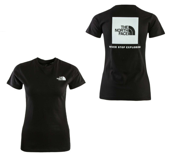 Damen T-Shirt - Redbox Slim - Black