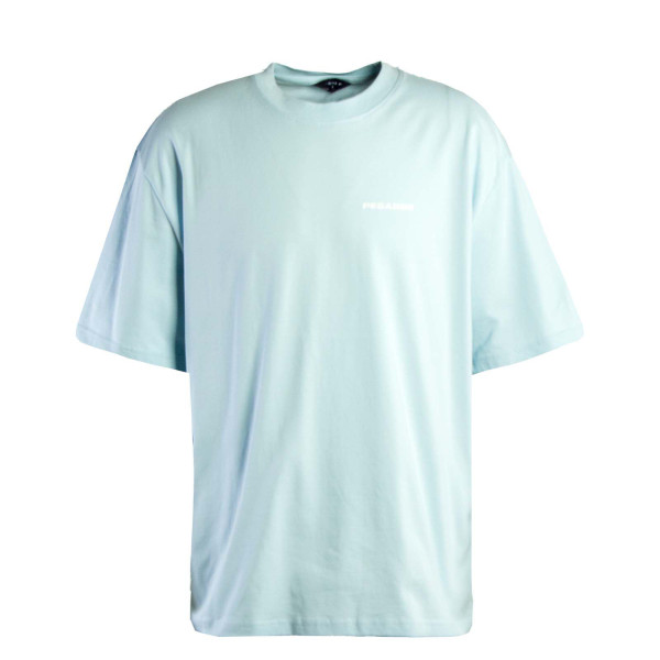 Herren T-Shirt - Logo Oversized Wash Baby - Blue / White