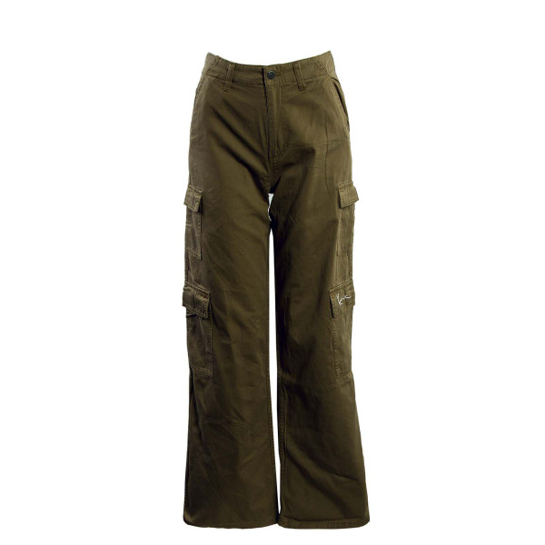 Damen Hose - Small Signature Washed Cargo - Olive