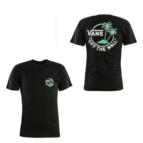 Herren T-Shirt - Classic Mini Dual Palm Iceberg - Black / Green