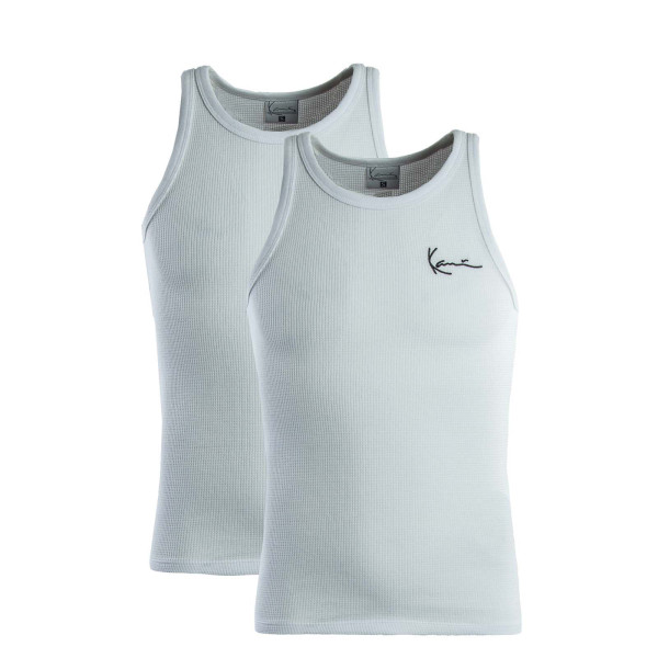 Herren Tank Top - Small Signature Essential 2er-Pack - White