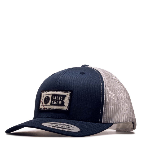 Cap - Topstitch Retro Trucker - Navy / Silver