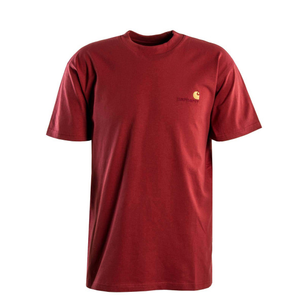 Herren T-Shirt - American Script - Tuscany Red
