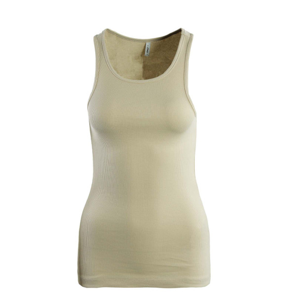 Damen Top - Kenya Rib - Pumice Stone / Beige