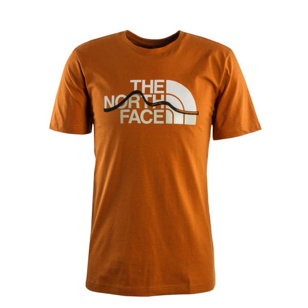 Herren T-Shirt - Mountain Line - Desert Rust