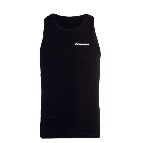 Herren Tank Top - Logo Rib Undershirt - Black