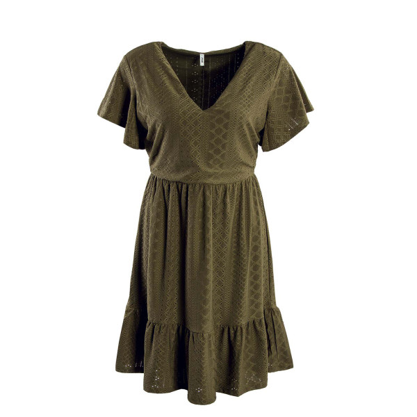 Damen Kleid - Sandra V Neck - Ivy Green