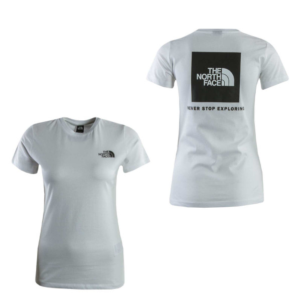 Damen T-Shirt - Redbox Slim - White