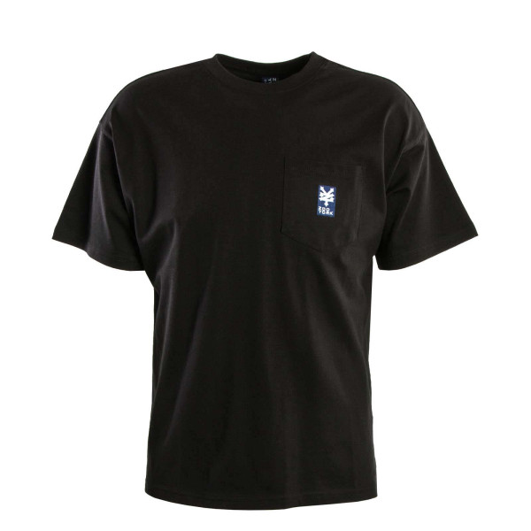 Herren T-Shirt - Initial Pocket - Black
