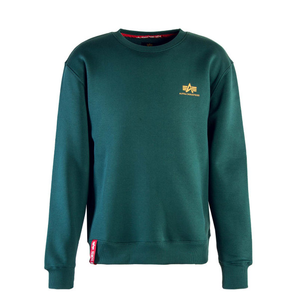 Herren Sweatshirt - Basic Small Logo - Force Green